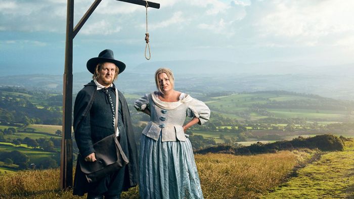 Rosalind Adler and Sunil Patel in BBC2's The Witch Finder 